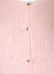 Strikket cardigan med hjerte hullbroderi, Rosa, Packshot image number 2