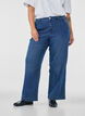 Wide fit Myra jeans med h&oslash;y midje, Bl&aring;, Model image number 2