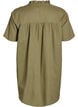 A-formet tunika med korte ermer og knapper, Grønn, Packshot image number 1