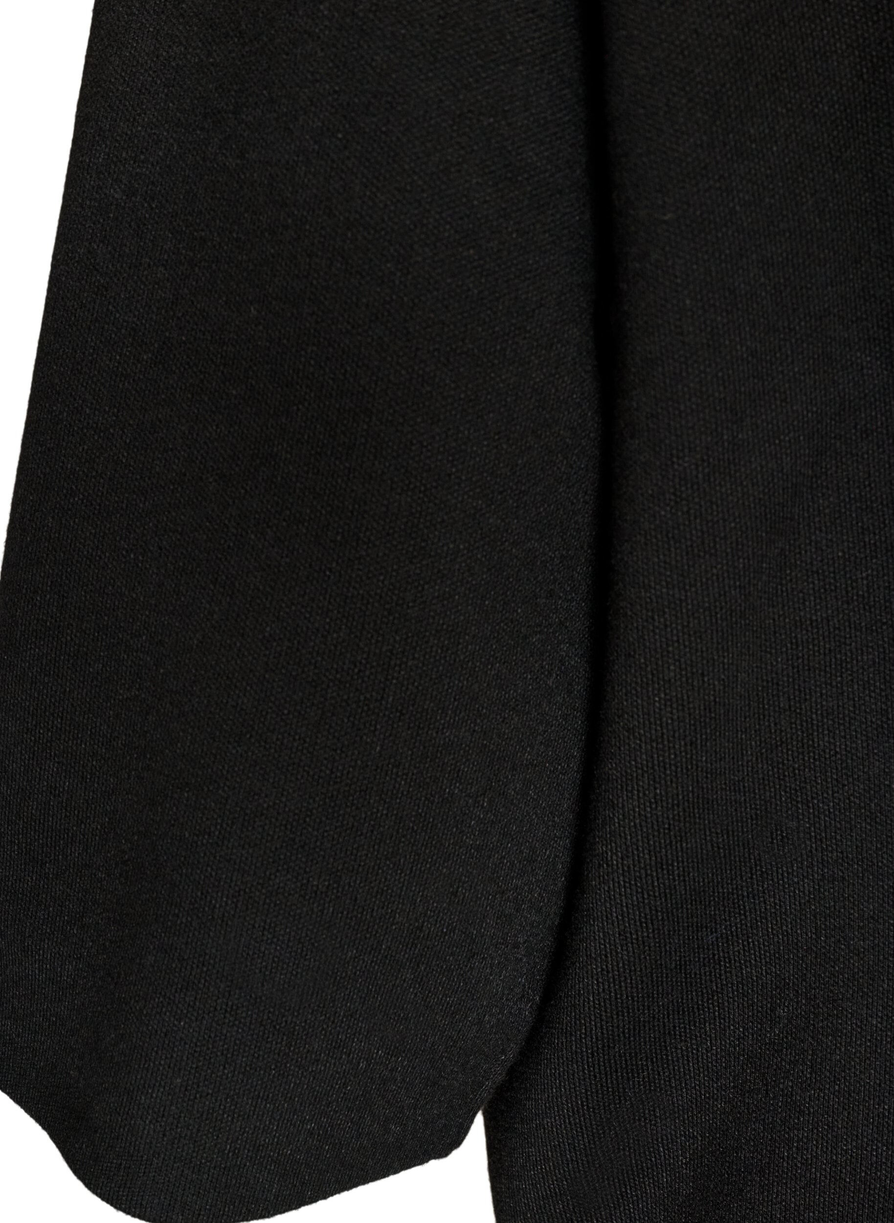 ZizziStrikkebluse i viskoseblanding med rullehals, Svart, Packshot image number 3