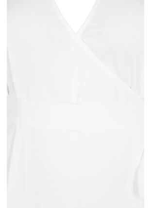 Omslagskjole med lange ermer, Bright White, Packshot image number 2