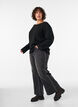 Wide fit jeans med vertikale denimdetaljer, Gr&aring;, Model image number 2