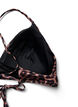 Blomstret bikinioverdel med knyting på ryggen, Brun, Packshot image number 3