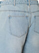 Denimskorts med omslagseffekt og h&oslash;y midje, Bl&aring;, Packshot image number 3
