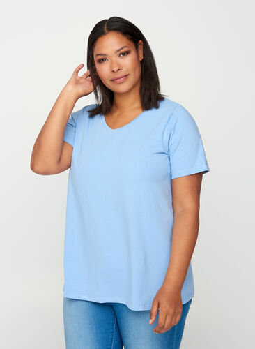 Basis t-skjorte, Forever Blue, Model image number 0