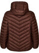 Lett jakke med hette, Brun, Packshot image number 1