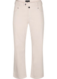 Gemma jeans med høy midje, Beige