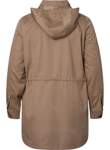 Lang parkas med hette og lommer, Amphora, Packshot image number 1