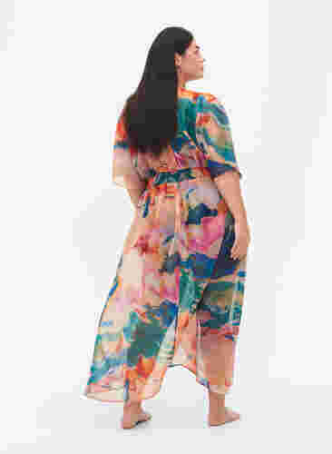 Strandkimono med mønster, Watercolor, Model image number 1
