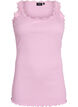 Topp med blondekant, Rosa, Packshot image number 0