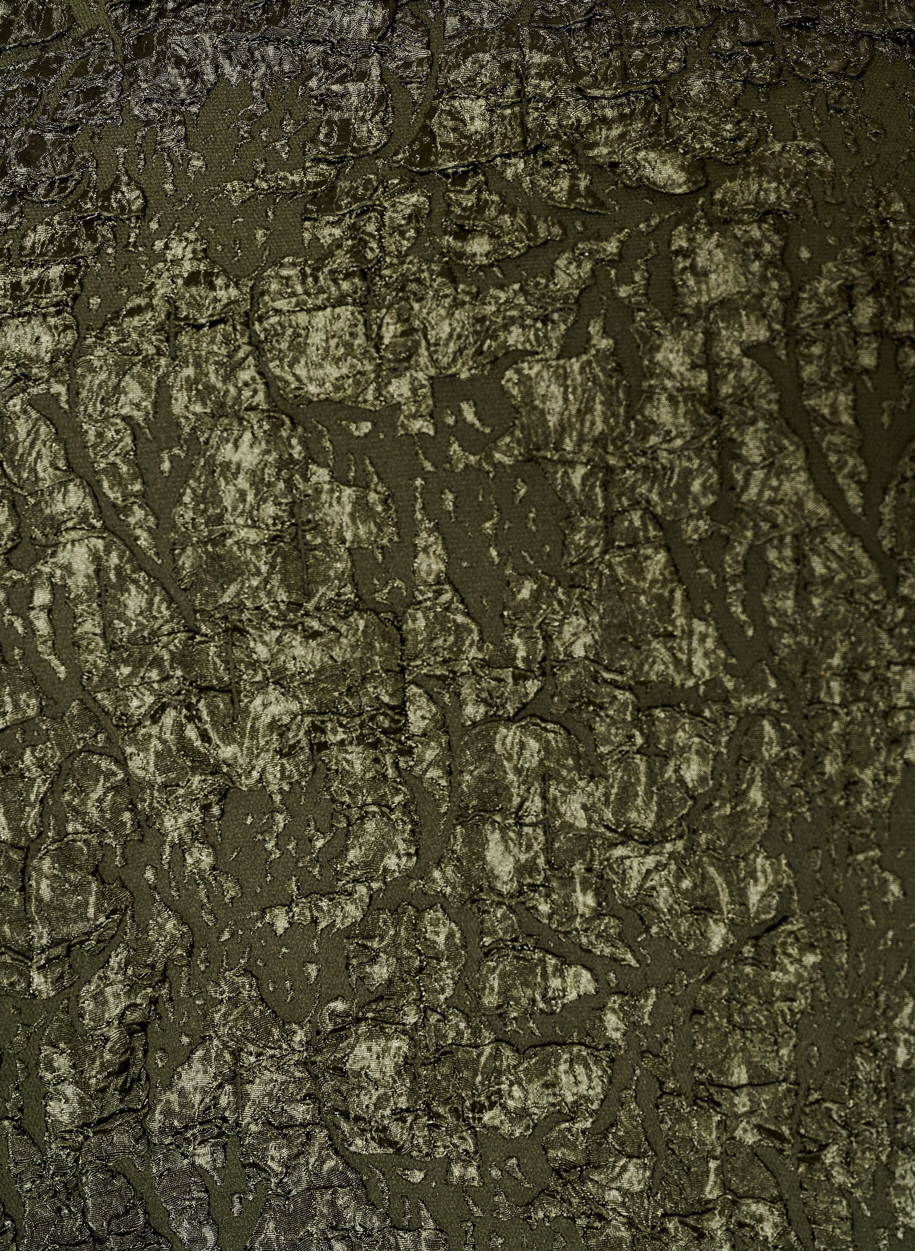 ZizziJacquard bluse med puffermer og A-linjeform, Gr&oslash;nn, Packshot image number 2