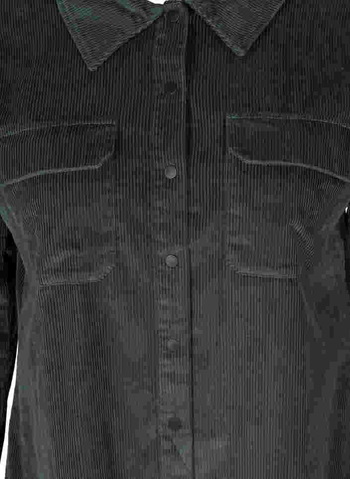 Fløyelsskjorte med brystlommer, Urban Chic, Packshot image number 2