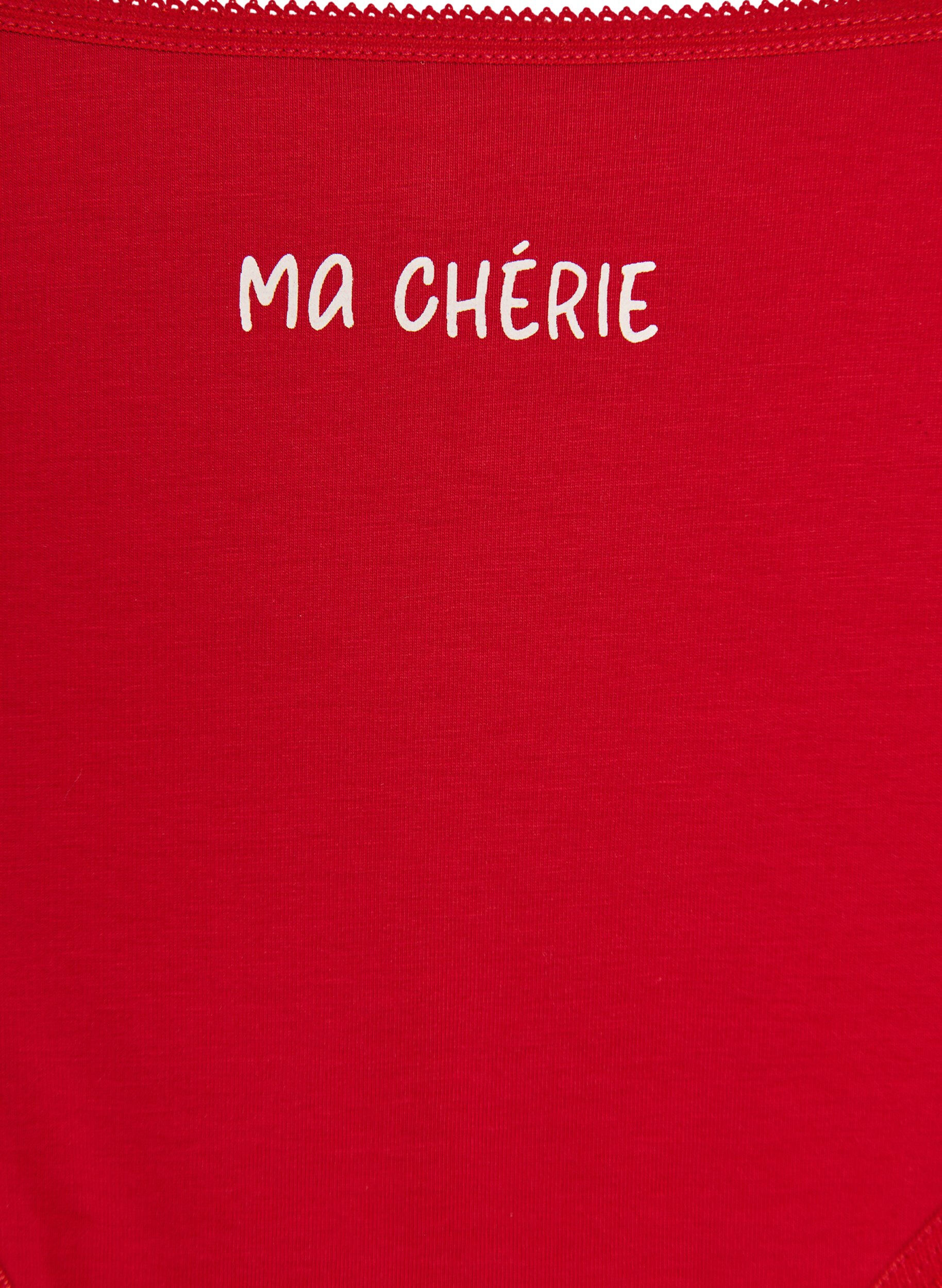 Zizzi 7-pack hipstertruse med vanlig midje, R&oslash;d, Packshot image number 4