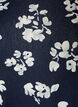 Blomstret bluse med lange ermer, Bl&aring;, Packshot image number 2