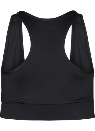 Sports-BH med bryterrygg, Black, Packshot image number 1