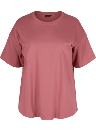 Kortermet T-skjorte i bomull, Deco Rose, Packshot image number 0