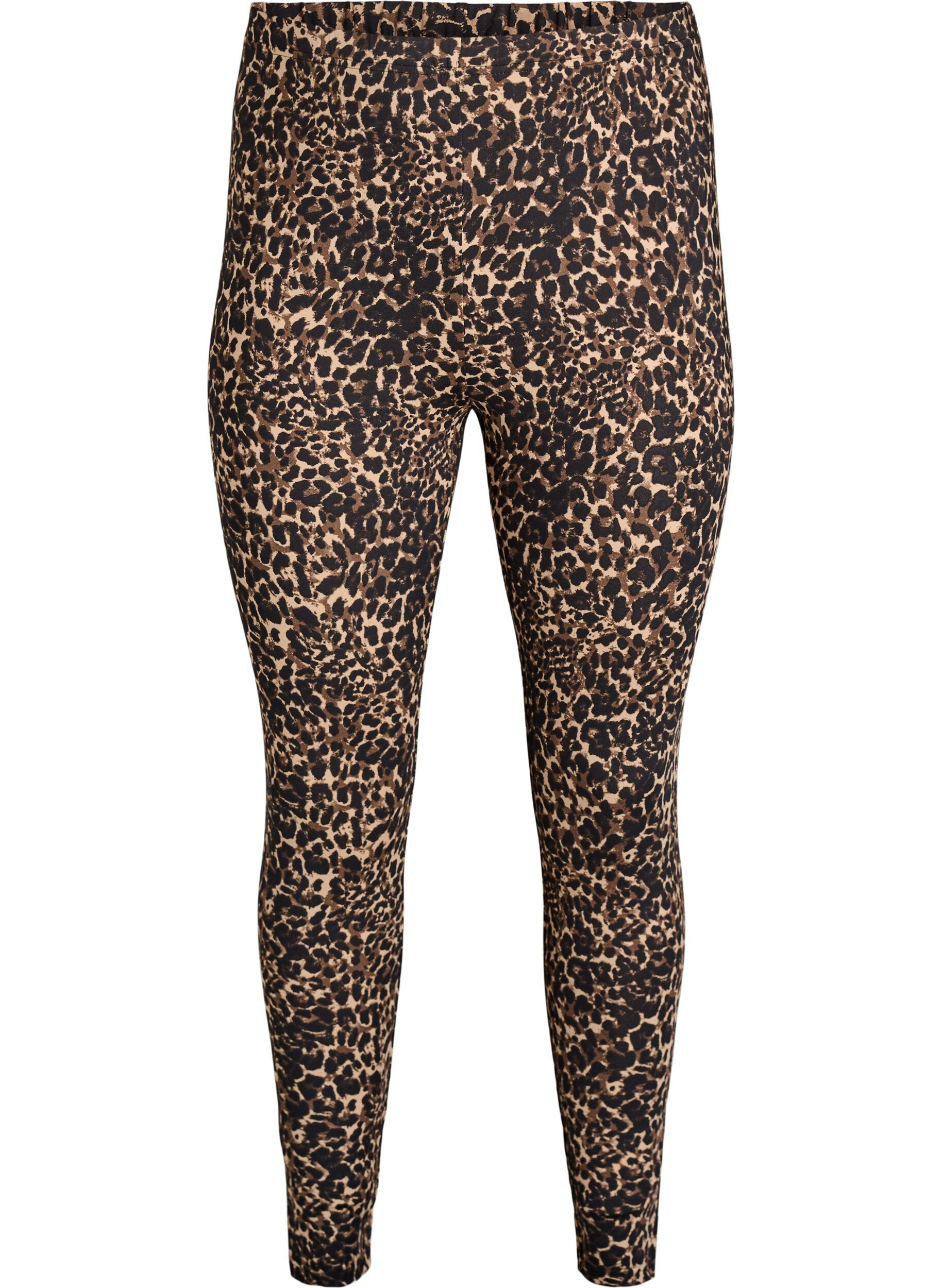 Zizzi 2-pack lange leggings med regular midje, Svart, Packshot image number 2