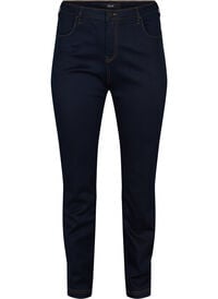 Slim fit Emily jeans med normal høyde i livet, Blå Slim fit Emily jeans med normal høyde i livet