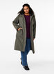 Parkas med hette og justerbar midje, Black Olive, Model image number 1