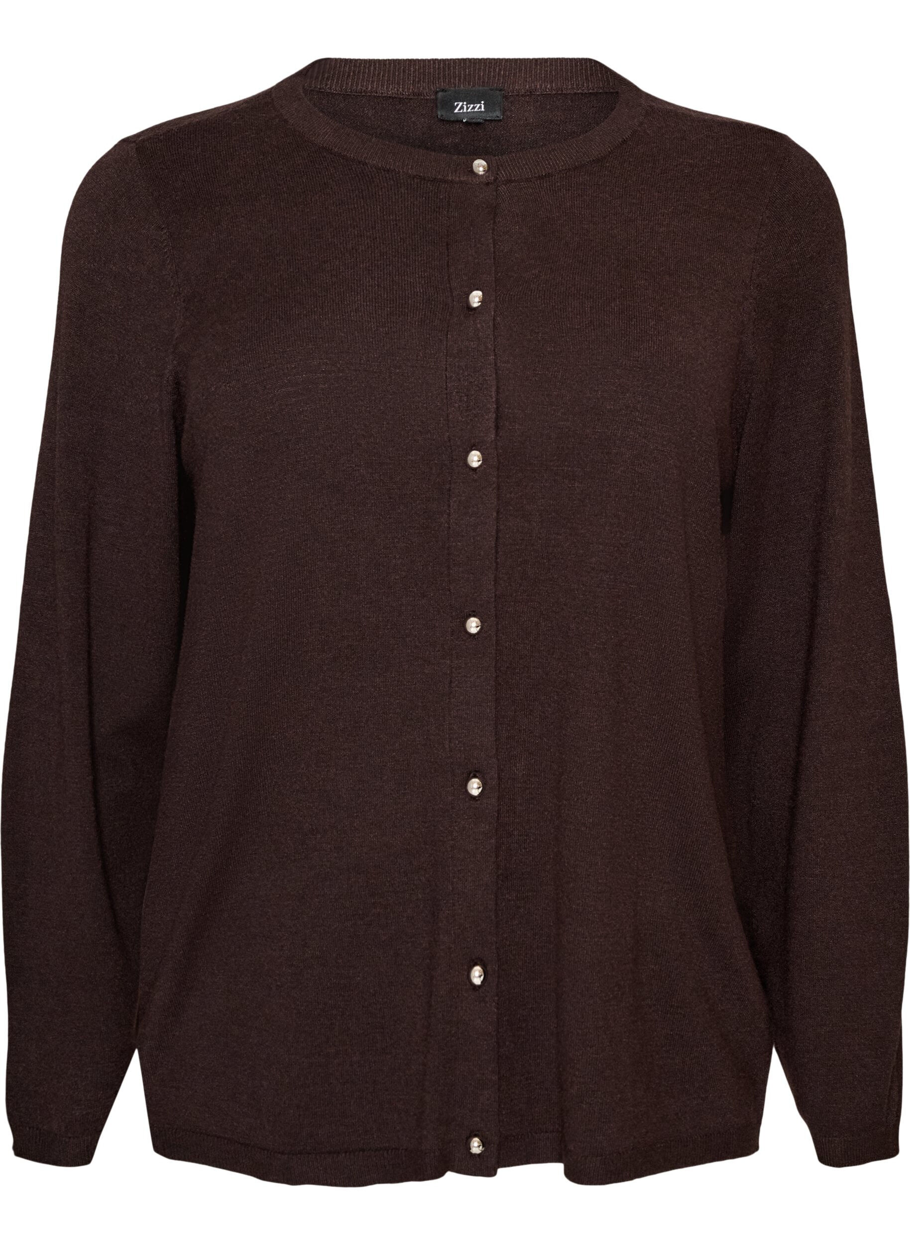 Cardigan med runde knapper
