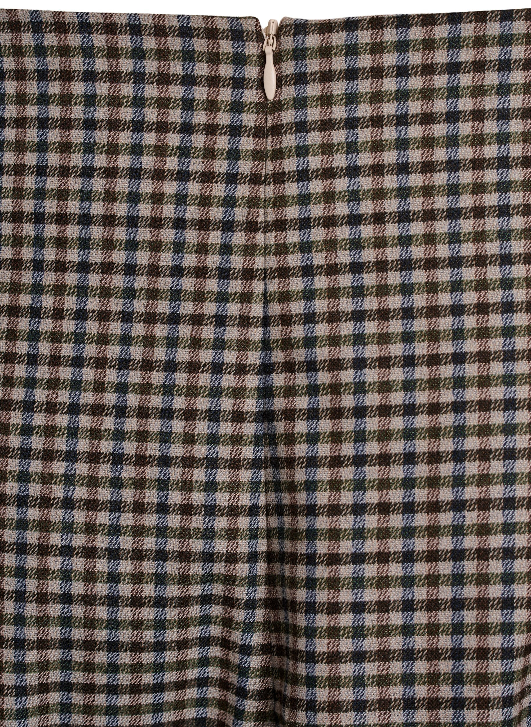 ZizziKort A-line skj&oslash;rt, Brun, Packshot image number 3