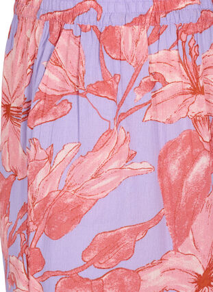 Løse culottebukser av viskose, Lavender Flower, Packshot image number 2