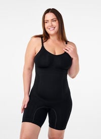 Shapewear-bodysuit med åpning i bunnen, Svart Shapewear-bodysuit med åpning i bunnen, Svart, Model