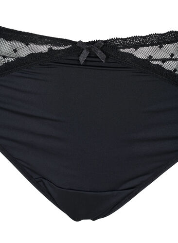 G-streng med mesh, 2 stk., Black, Packshot image number 2