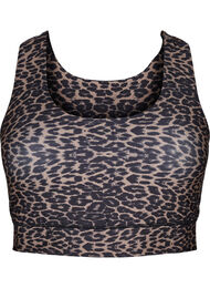 Racerback sports-BH med leopardmønster, Leo AOP