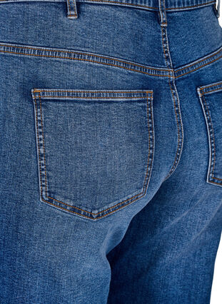 Zizzi Gemma jeans med høy midje og regular fit, Blå, Packshot image number 3