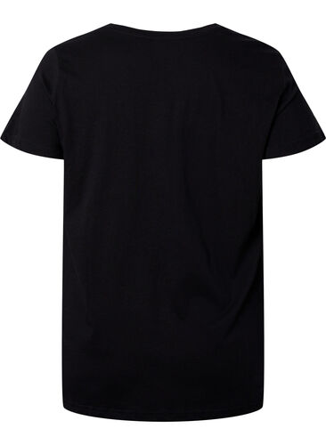 T-skjorte til trening med trykk, Black w. Extreme, Packshot image number 1