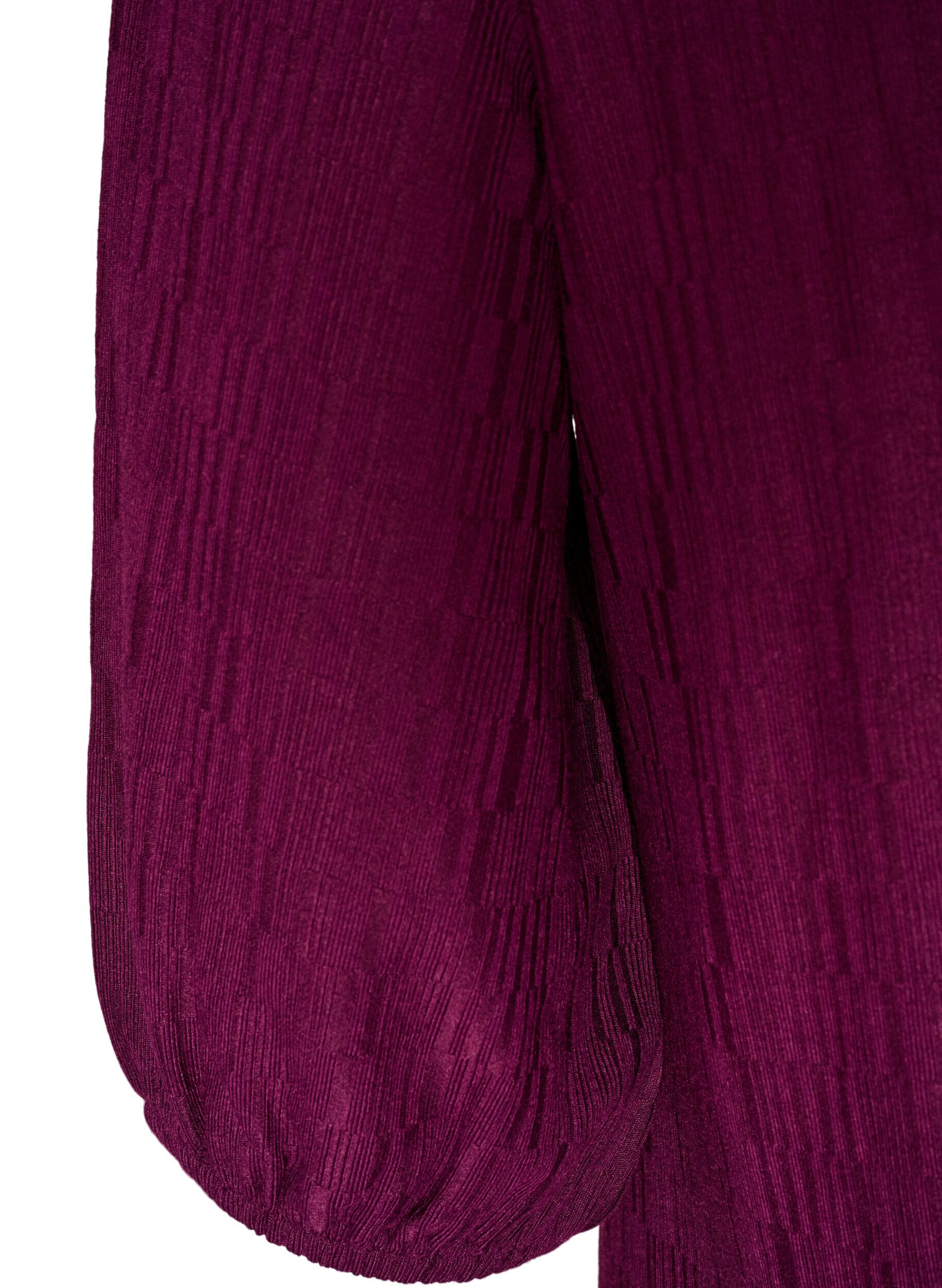 ZizziKjole med ballongform og struktur, R&oslash;d, Packshot image number 3