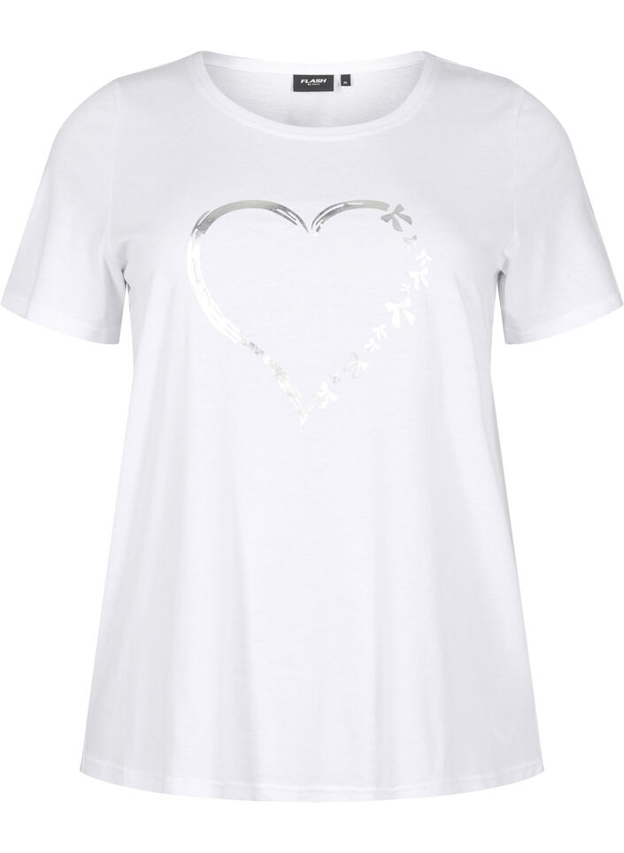 FLASH - T-skjorte med motiv, Hvit, Packshot image number 0