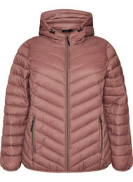 Lett jakke med hette, Rosa