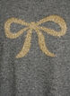 Strikkebluse med glittersl&oslash;yfe, Gr&aring;, Packshot image number 2