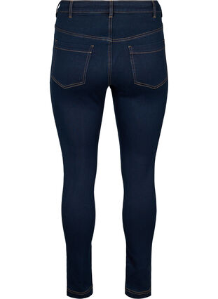 Zizzi Super slim Amy jeans med høyt liv, Unwashed, Packshot image number 1