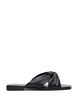Wide fit - Slip-in med kryssede satengstropper, Svart, Packshot image number 0