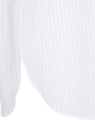 Stripete tunika med V-hals og knapper, Lavender Stripe, Packshot image number 3