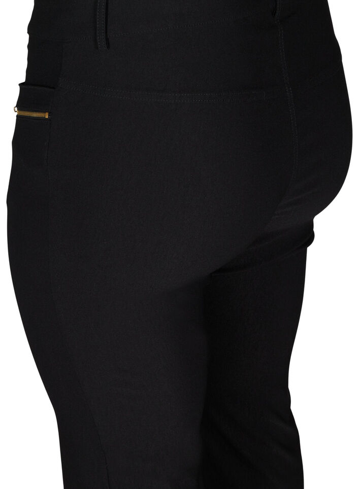 Bukser med bootcut, Svart, Packshot image number 3