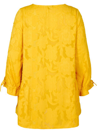 Løs tunika med v-hals, Golden Yellow, Packshot image number 1