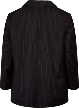 Pinstripet jakke, Black W. Pinstripe, Packshot image number 1