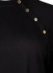 Jerseykjole med knapper, Black, Packshot image number 2