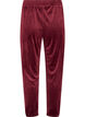 Loose fit velourbukser, R&oslash;d, Packshot image number 1