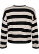 Langermet bluse med striper, Bl. Beige Mel.Stripe, Packshot image number 1