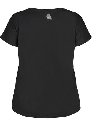 T-skjorte med trykk, Black, Packshot image number 1