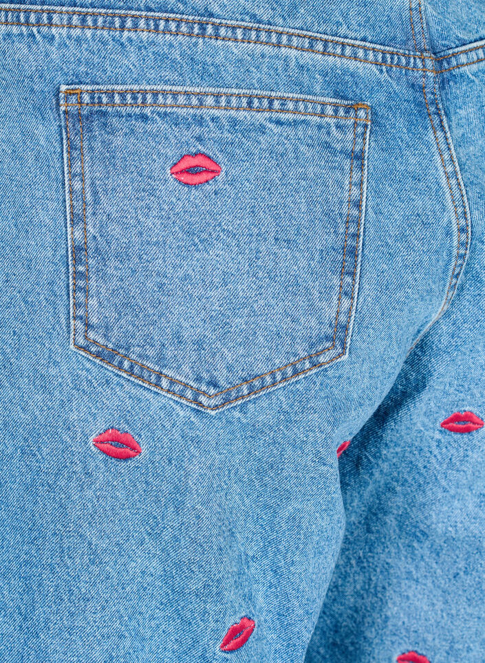 Høy midje Gemma jeans med lepper, LB Kiss, Packshot