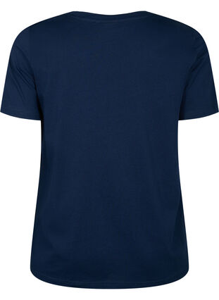 Jule t-skjorte med paljetter, Navy Blazer SLATE, Packshot image number 1