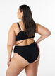 Brasilianske bikinitruser i crepe, Svart, Model image number 2