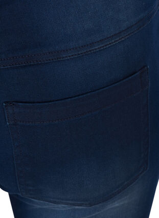 Slim fit Emily shorts med normal midje, Blue denim, Packshot image number 3