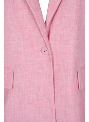 Melert blazer med knappelukking, Rosebloom, Packshot image number 2